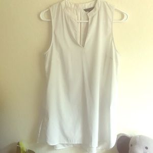 Banana Republic White sleeveless top Sz S